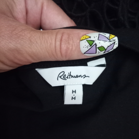 Reitmans Blue Boxy Embellished Short Sleeve T-Shirt - Picture 2 of 2